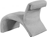 Mulberry Boucle Fabric Upholstered Accent Chair