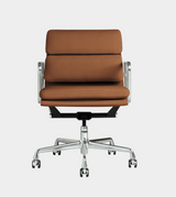 TAN Eames Modern Ribbed Office Chair (Low Back)