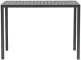 Maldives Aluminum Outdoor Patio Rectangle Bar Table