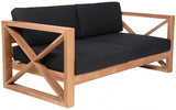Anguilla Water Resistant Fabric Upholsetered Outdoor Patio Sofa