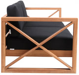 Anguilla Water Resistant Fabric Upholsetered Outdoor Patio Sofa