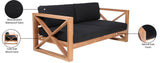 Anguilla Water Resistant Fabric Upholsetered Outdoor Patio Sofa