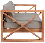 Anguilla Water Resistant Fabric Upholsetered Outdoor Patio Loveseat