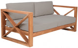 Anguilla Water Resistant Fabric Upholsetered Outdoor Patio Sofa