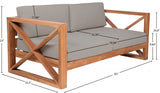 Anguilla Water Resistant Fabric Upholsetered Outdoor Patio Sofa