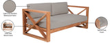Anguilla Water Resistant Fabric Upholsetered Outdoor Patio Sofa