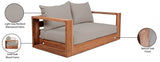 Tulum Water Resistant Fabric Upholstered Outdoor Patio Sofa