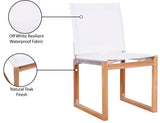 Tulum Water Resistant Mesh Fabric Outdoor Patio Dining Side Chair