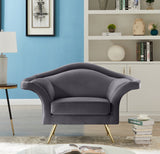 Lips Velvet Upholstered Chair