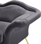 Lips Velvet Upholstered Chair