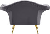 Lips Velvet Upholstered Chair