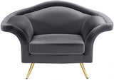 Lips Velvet Upholstered Chair