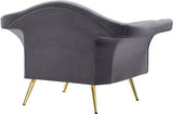 Lips Velvet Upholstered Chair