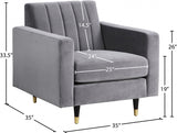 Lola Velvet Upholstered Chair