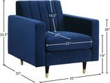 Lola Velvet Upholstered Chair