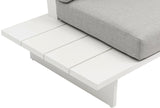 Maldives 157" Water Resistant Fabric Upholstered Outdoor Patio 7pc. Modular Sectional