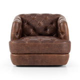 Hattie Leather Swivel Chair