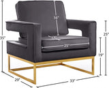 Noah Velvet Upholstered Accent Chair