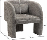 Sawyer Chenille Fabric Upholstered Accent Chair