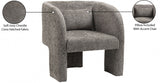 Sawyer Chenille Fabric Upholstered Accent Chair