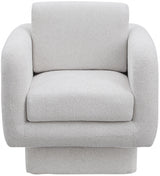 Alessandra Chenille Fabric Upholstered Swivel Accent Chair