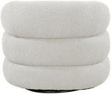 Roxbury Boucle Fabric Upholstered Swivel Accent Chair
