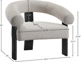Winston Boucle Fabric Upholstered Accent Chair