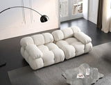 Calliope Bouclé Modular Sofa with Ottoman