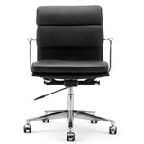 TAN Eames Modern Ribbed Office Chair (Low Back)