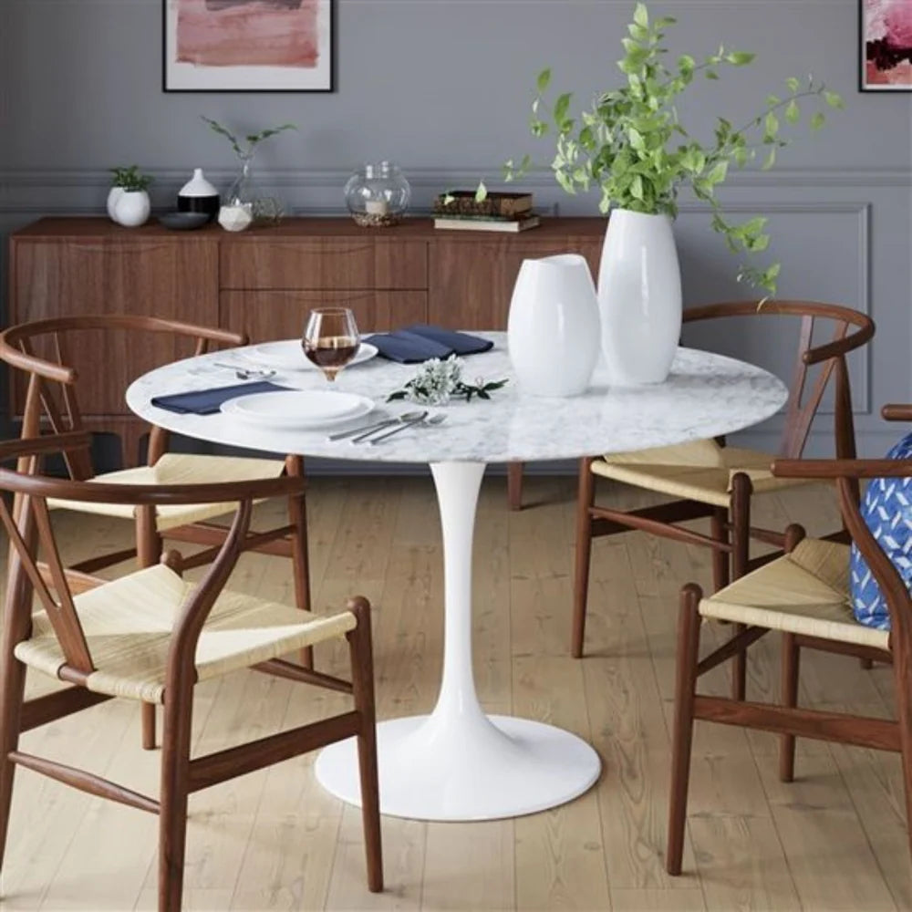 Marble Tulip Dining (35" Dia)