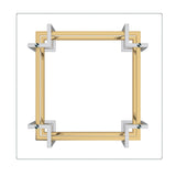 Florina Coffee Table in Silver and Gold