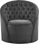 Alessio Velvet Upholstered Swivel Accent Chair