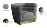 Channel Tufted Velvet Chair