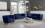 Channel Tufted Velvet Chair