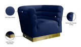 Channel Tufted Velvet Chair