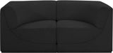 Ollie Boucle Fabric Two-Seater Sofa with Armrest