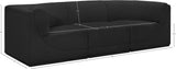 Ollie Boucle Fabric Three-Seater Sofa with Armrest