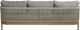 Maui Water Resistant Fabric Upholstered Outdoor Patio Sofa
