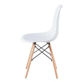 EM Eiffel Molded Plastic Chair (Natural Base)