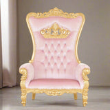 Crown Tiffany Extra Wide Throne Chair