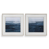 Rising Blue Framed Prints, S/2