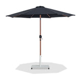 Fiji Water Resistant Fabric And Aluminum Patio Umbrella With Base Set