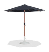 Fiji Water Resistant Fabric And Aluminum Patio Umbrella With Base Set