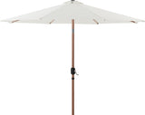 Fiji Water Resistant Fabric And Aluminum Patio Umbrella With Base Set