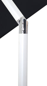 Fiji Water Resistant Fabric And Aluminum Patio Umbrella With Base Set