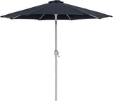 Fiji Water Resistant Fabric And Aluminum Patio Umbrella With Base Set
