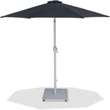 Fiji Water Resistant Fabric And Aluminum Patio Umbrella With Base Set