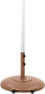 Fiji Water Resistant Fabric And Aluminum Patio Umbrella With Base Set