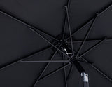 Fiji Water Resistant Fabric And Aluminum Patio Umbrella With Base Set