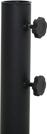 Fiji Water Resistant Fabric And Aluminum Patio Umbrella With Base Set